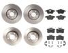 VW Brakes Kit – Pads & Rotors Front and Rear (288mm/232mm) (Low-Met) 8E0698451L – Brembo 1596398KIT