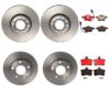 Audi Brake Kit – Pads and Rotors Front and Rear (288mm/245mm) (Ceramic) 8E0615301Q – Brembo 1626483KIT