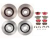 Audi Brake Kit – Pads and Rotors Front and Rear (345mm/300mm) (Ceramic) 8E0698451P – Brembo 1632854KIT