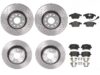 VW Brakes Kit – Pads & Rotors Front and Rear (312mm/282mm) (Xtra) (Low-Met) 8E0698451J – Brembo 1635173KIT