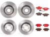 Audi VW Brakes Kit – Pads &  Rotors Front and Rear (312mm/272mm) (Xtra) (Ceramic) 8J0698151C – Brembo 1635251KIT