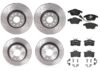 Brembo Brake Pads and Rotors Kit – Front and Rear (312mm/255mm) (Xtra) (Low-Met)