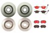 VW Brakes Kit – Pads & Rotors Front and Rear (345mm/310mm) (Ceramic) 8E0698451J – Brembo 1638441KIT