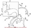 VW Wheel Housing Bracket – Passenger Side 1C0821258E