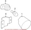 VW Back Up Light Assembly – Passenger Side 1C0945712