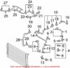 Genuine VW/Audi VW Engine Coolant Hose 1K0121086K