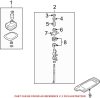 VW Manual Transmission Shift Lever 1K0711050A