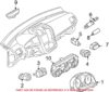 VW Hazard Warning Switch 1K0953509A – Genuine VW/Audi