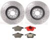 Audi VW Brakes Kit – Pads and Rotors Front (312mm) (Xtra) (Ceramic) 8N0615301A – Brembo 2128926KIT