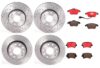 Brembo Brake Pads and Rotors Kit – Front and Rear (288mm/260mm) (Xtra) (Ceramic)