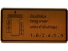 JP GROUP DANSK Firing Order Decal 1601500806