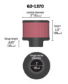 K&N 1in Flange ID x 2in OD x 1.5 inch H Rubber Base Crankcase Vent Filter