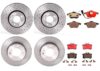 VW Brakes Kit – Pads & Rotors Front and Rear (288mm/232mm) (Xtra) (Ceramic) 8E0698451L – Brembo 2862670KIT