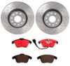 Audi VW Brakes Kit – Pads and Rotors Front (312mm) (Xtra) (Ceramic) 5Q0615301F – Brembo 2888972KIT