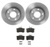 Audi Brembo Brake Kit – Pads and Rotors Rear (245mm) (Xtra) (Low-Met) 8E0698451L – Brembo 3058143KIT