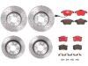 Audi VW Brakes Kit – Pads &  Rotors Front and Rear (288mm/255mm) (Xtra) (Ceramic) 8J0698151C – Brembo 3089653KIT