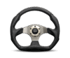 Momo Eagle Steering Wheel 350 mm - Black Leather/Anth Spokes