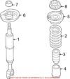 Genuine VW/Audi VW Shock Absorber – Front (Comfort) 3B0413031A