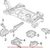 Genuine VW/Audi VW Engine Torque Rod Mount 3C0199855J
