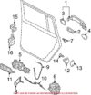 Exterior Door Handle Base – Rear Driver Side