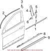 Door Rub Strip – Front Passenger Side (Satin Black)