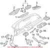 VW Dashboard Air Vent – Center 3C1819728F1QB