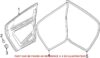 Door Seal – Rear Driver Side Outer (Black) (Sedan)