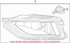 VW Fog Light – Front Passenger Side 3CN941662