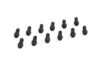 Cometic Header Bolts 3/8 - 16 x 1in Grade 5 Black Oxide Finish With Compact Hex Head