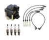 VW Ignition Coil and Spark Plugs Wire Kit (4 Pieces) 6N0905104 – Denso