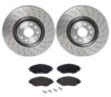 VW Brakes Kit – Brembo Pads and Rotors Front (340mm) (Low-Met) (Xtra) 8S0615301D – Brembo 4026502KIT