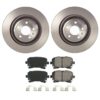 Audi Disc Brake Pad and Rotor Kit – Rear (330mm) (Ceramic) (EURO) 8K0698451G – Akebono Euro Ultra-Premium 4119936KIT