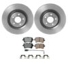Audi Porsche Disc Brake Pad and Rotor Kit – Rear (330mm) (Ceramic) (EURO) 8W0615601E – Akebono Euro Ultra-Premium 4122302KIT