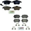 Volkswagen Disc Brake Pad Set Kit – Front and Rear (Semi-Metallic) 5N0698151C