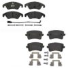 Audi Brembo Brake Kit – Pads Front and Rear(Low-Met) 8R0698151A – Brembo 4175984KIT