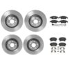 Brembo Brake Pads and Rotors Kit – Front and Rear (345mm/330mm) (Low-Met)