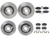 VW Brakes Kit – Pads & Rotors Front and Rear (340mm/310mm) (Low-Met) JZW698451M – Brembo 4189359KIT