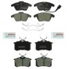 Audi Volkswagen Disc Brake Pad Set Kit – Front and Rear (Ceramic) 1K0698151E