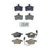 Audi Disc Brake Pad Set Kit – Front and Rear (Semi-Metallic) 4B0698151AB