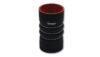 Vibrant 4 Ply Aramid Reinf Silicone Hump Hose conn 3.5in IDx6in long 3 reinforcement rin MATTE BLK