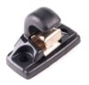 Genuine VW/Audi Sun Visor Clip (Black) 443857561H4PK