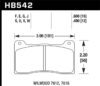 Hawk Wilwood Dynapro Narrow Mount/NDL/Radial Mount Billet DTC-60 Race Brake Pads