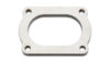 Vibrant T304 SS 4 Bolt Flange for 3in O.D. Oval tubing
