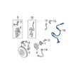 Genuine VW/Audi ABS Wheel Speed Sensor – Rear 4B0927807Q