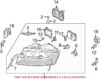 Genuine VW/Audi Headlight Bracket 4E0941455
