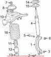 Genuine VW/Audi Coil Spring Insulator – Front 4G0412103B