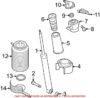 Genuine VW/Audi Shock Mount – Rear 4G0513353C