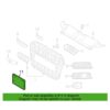 Genuine VW/Audi License Plate Bracket – Front 4G0807285ADT94