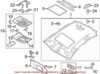 Genuine VW/Audi Sun Visor – Passenger Side 4G0857552NHF6