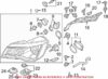 Genuine VW/Audi Headlight Bracket – Driver Side 4G8941453A
